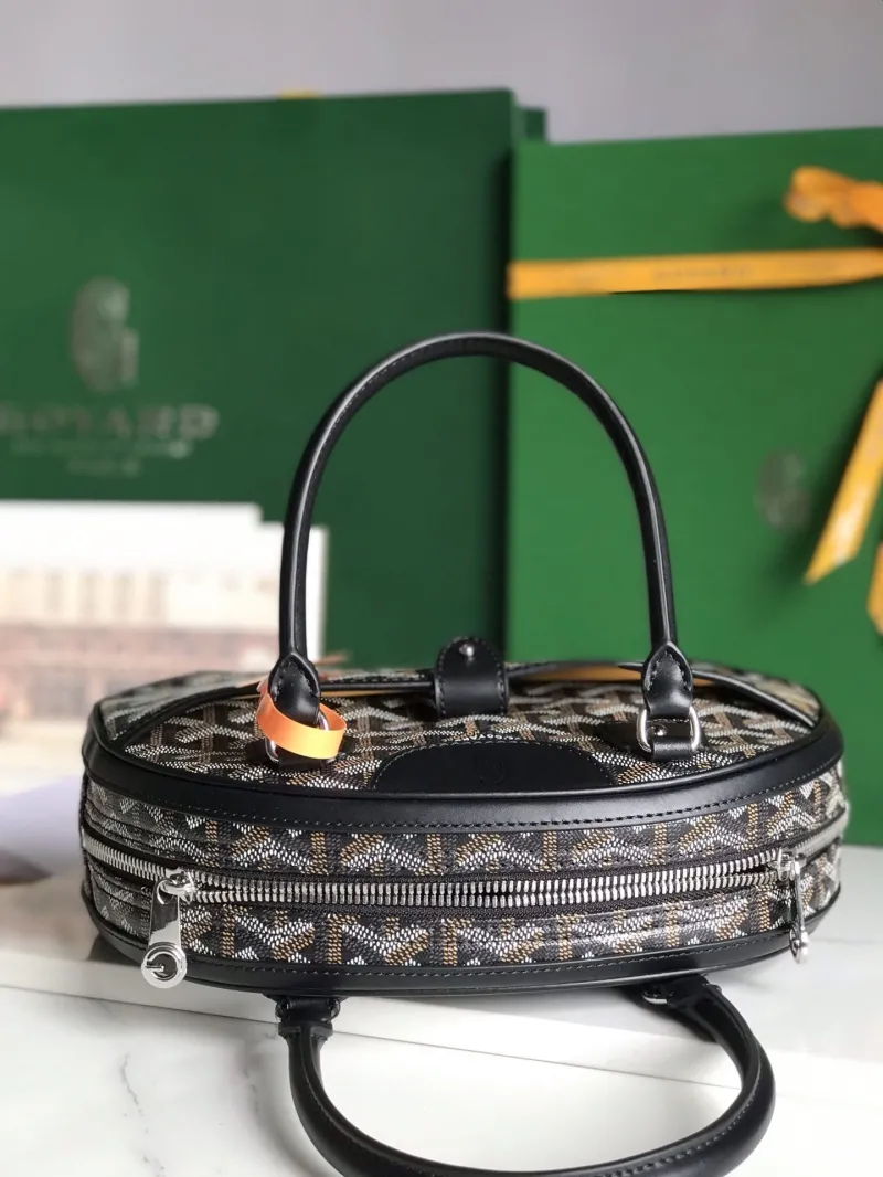 Goyard Black Top Handle Handbag - Image 8