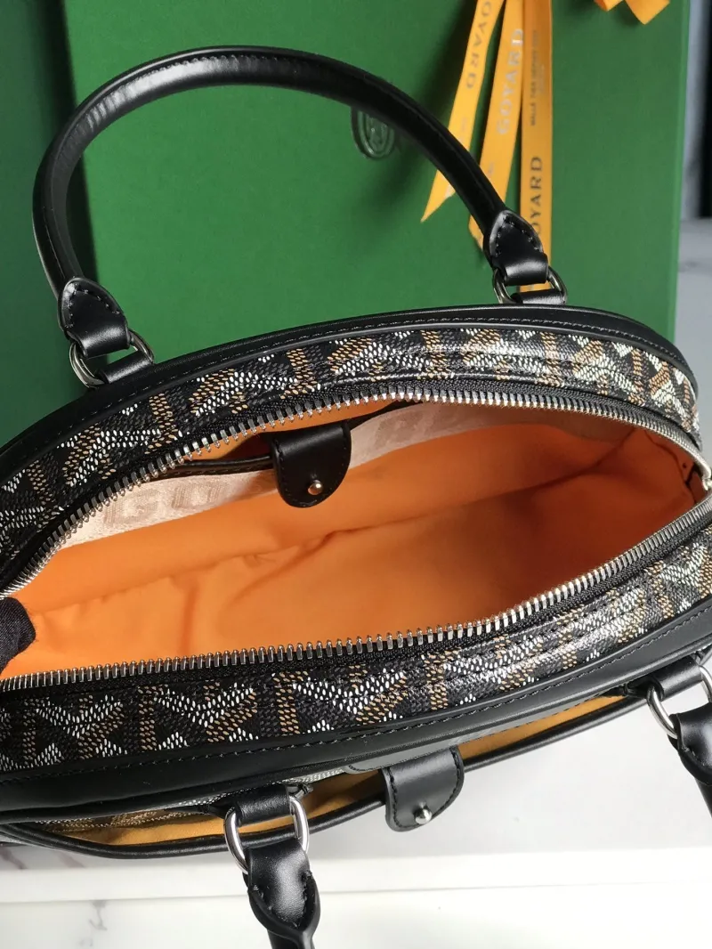 Goyard Black Top Handle Handbag - Image 9