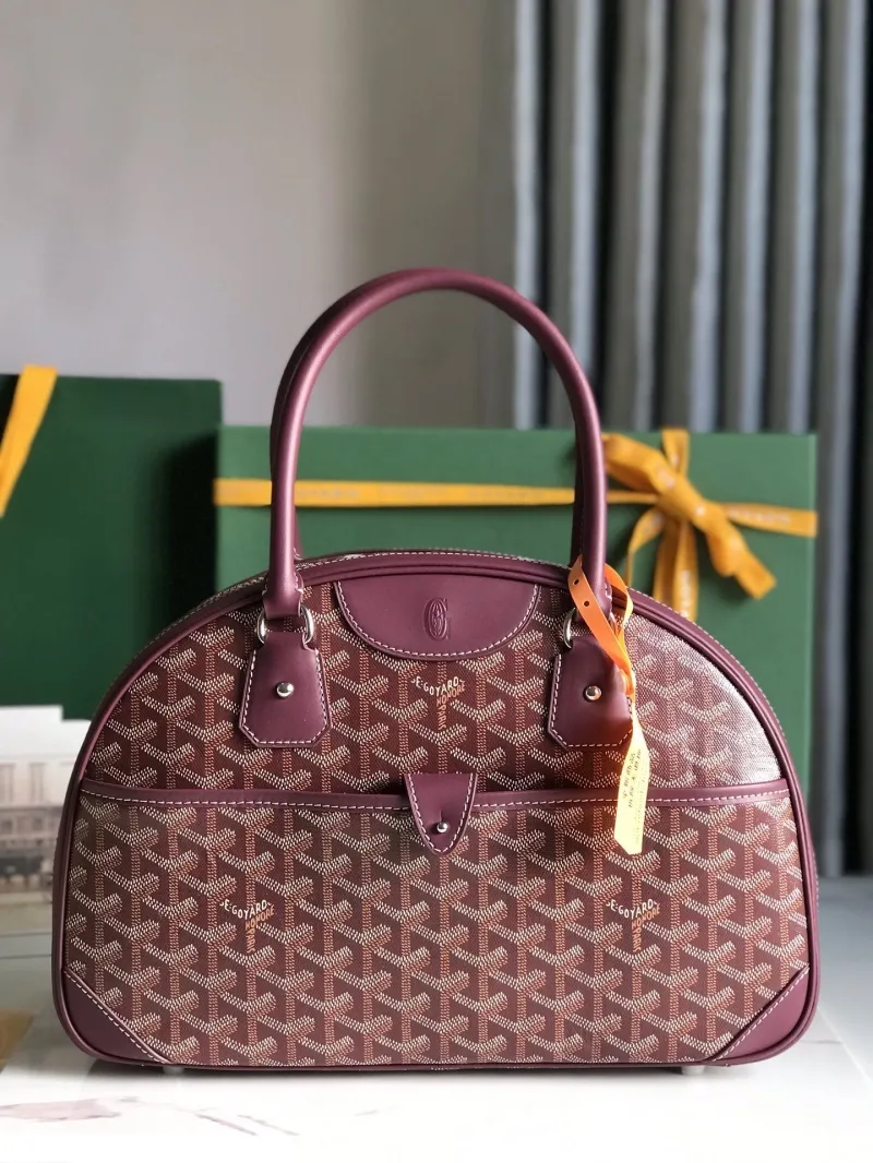 Goyard Burgundy Top Handle Bag