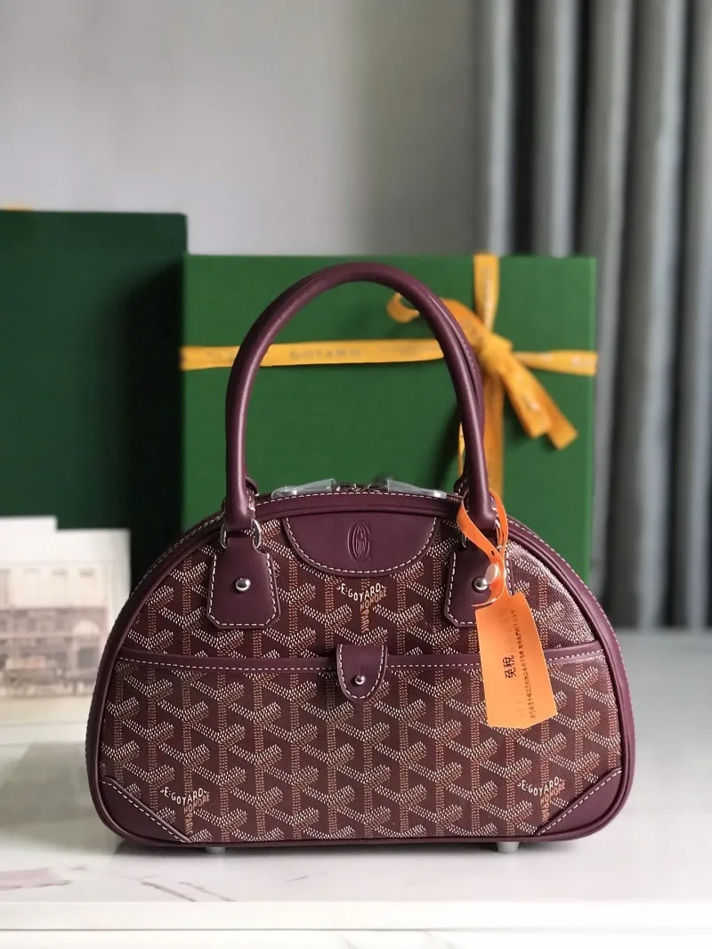 Goyard Burgundy Top Handle Bag 65