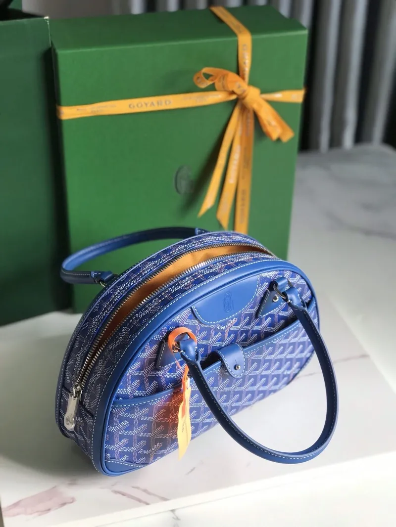 Goyard Blue Top Handle Bag - Image 8