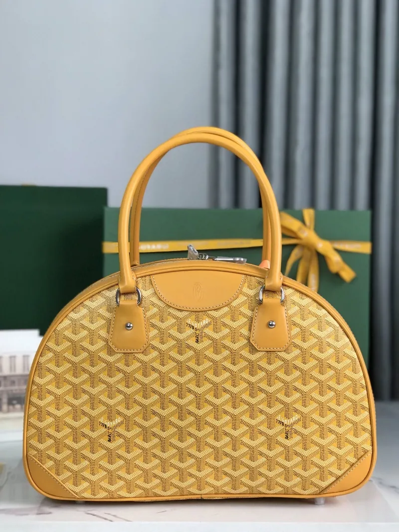 Goyard Yellow Top Handle Bag Model 68 - Image 3