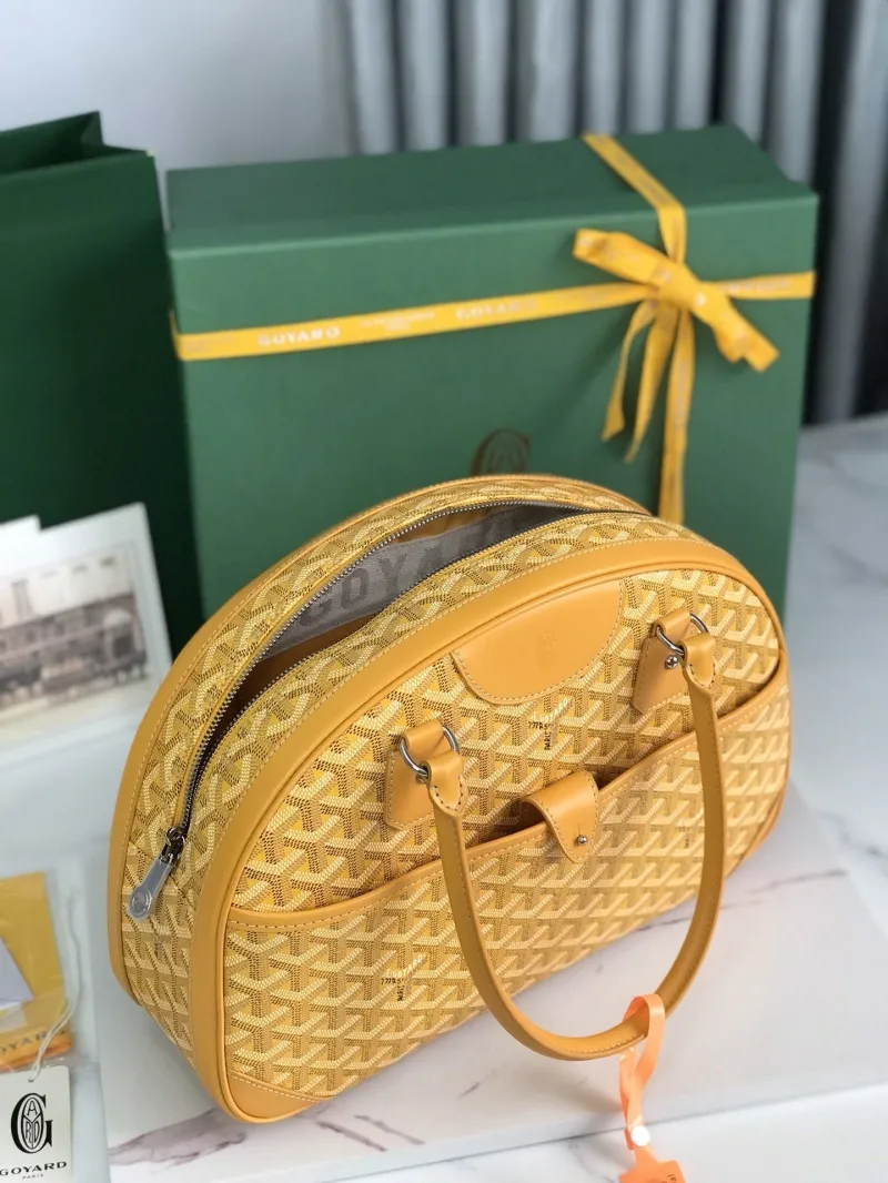 Goyard Yellow Top Handle Bag Model 68 - Image 7