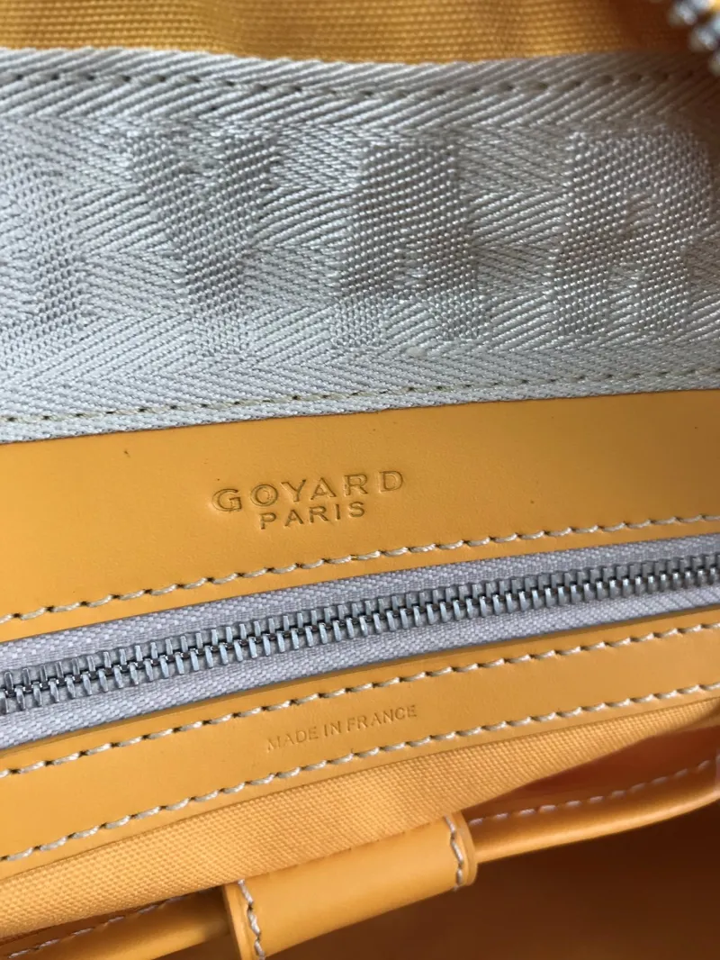 Goyard Yellow Top Handle Bag Model 68 - Image 9