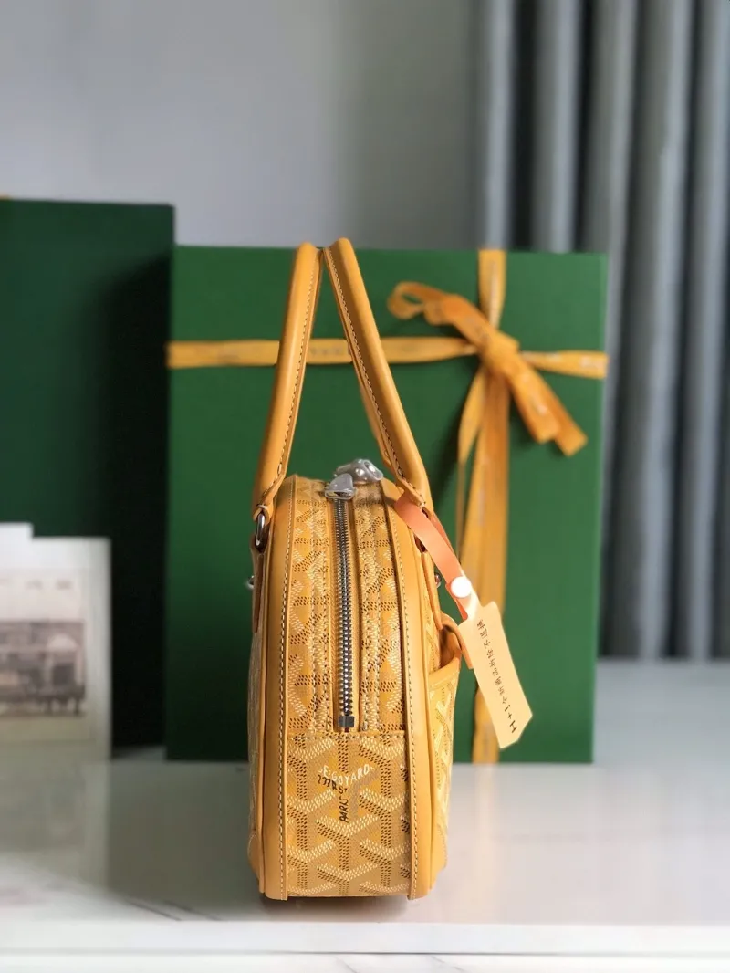 Alternative view of Goyard Yellow Top Handle Bag 69