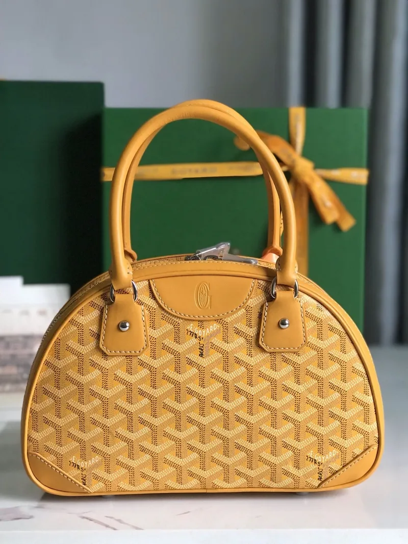 Goyard Yellow Top Handle Bag 69 - Image 3