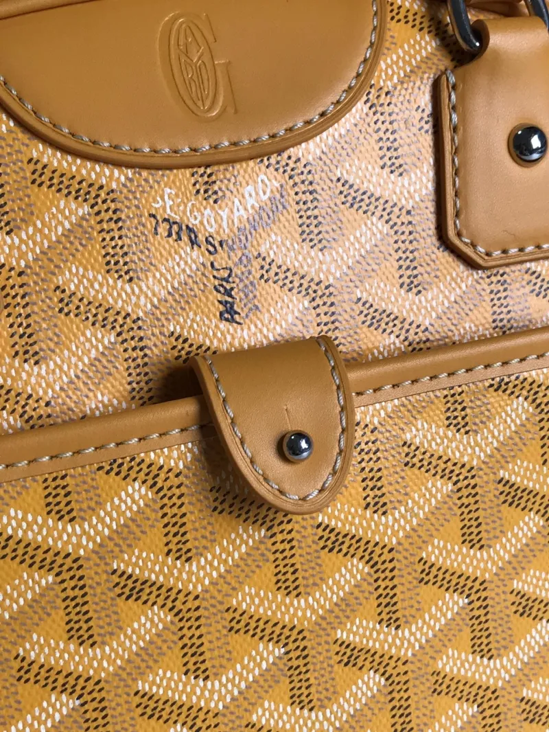 Goyard Yellow Top Handle Bag 69 - Image 6