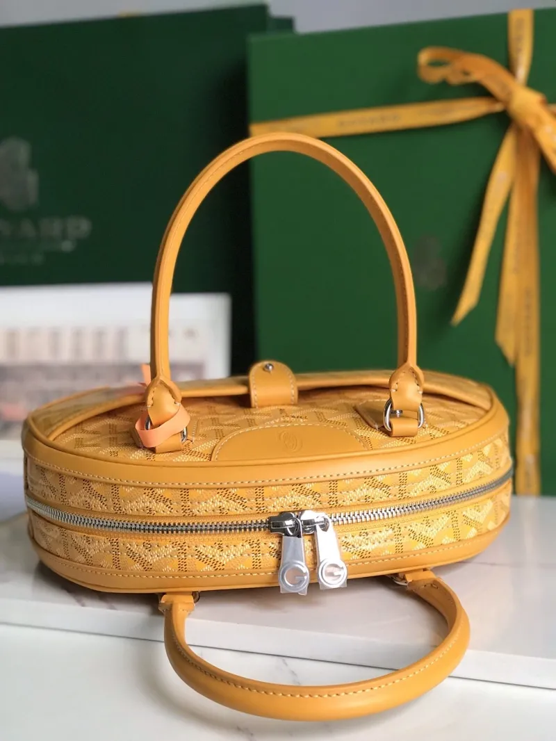 Goyard Yellow Top Handle Bag 69 - Image 7