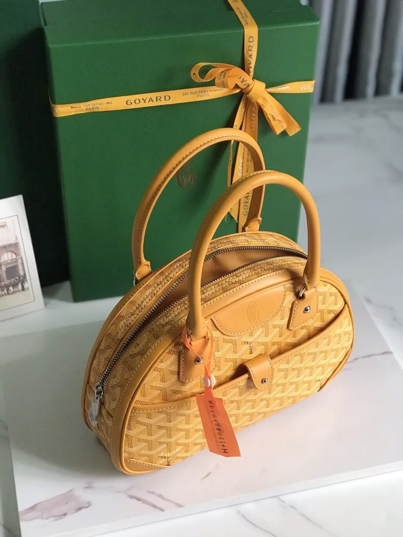 Goyard Yellow Top Handle Bag 69 - Image 8