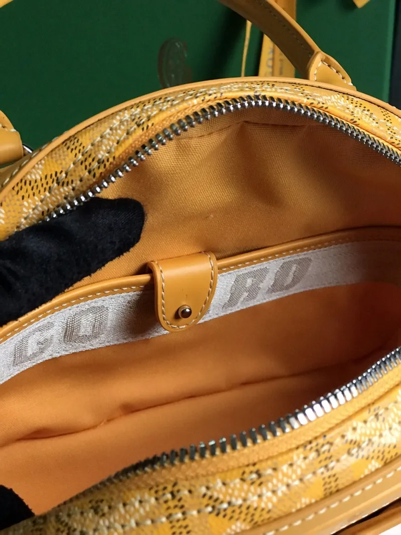 Goyard Yellow Top Handle Bag 69 - Image 9