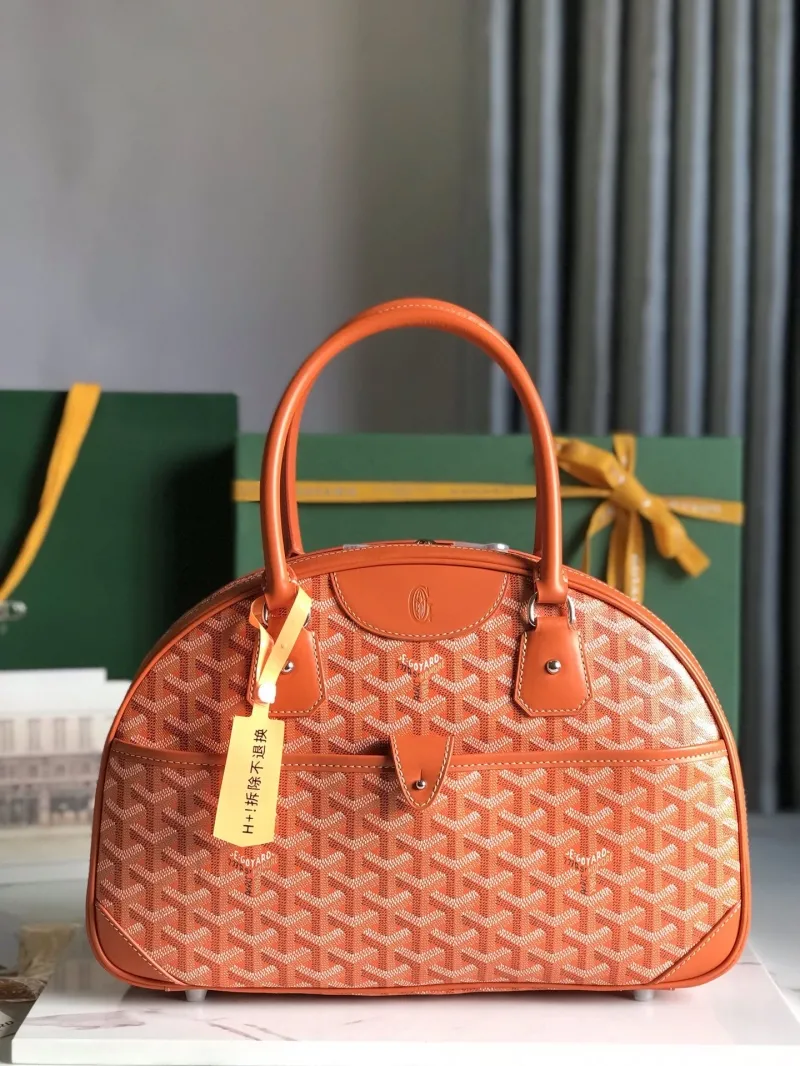 Goyard Orange Top Handle Bag