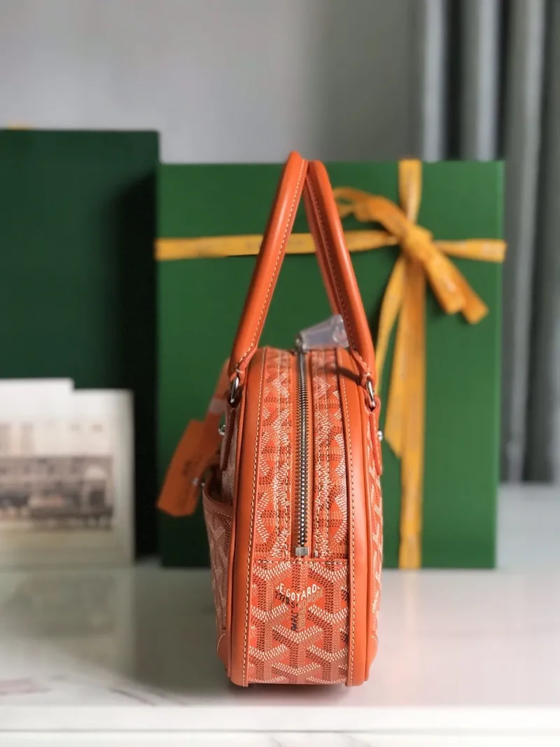 Alternative view of Goyard Orange Top Handle Bowling Bag