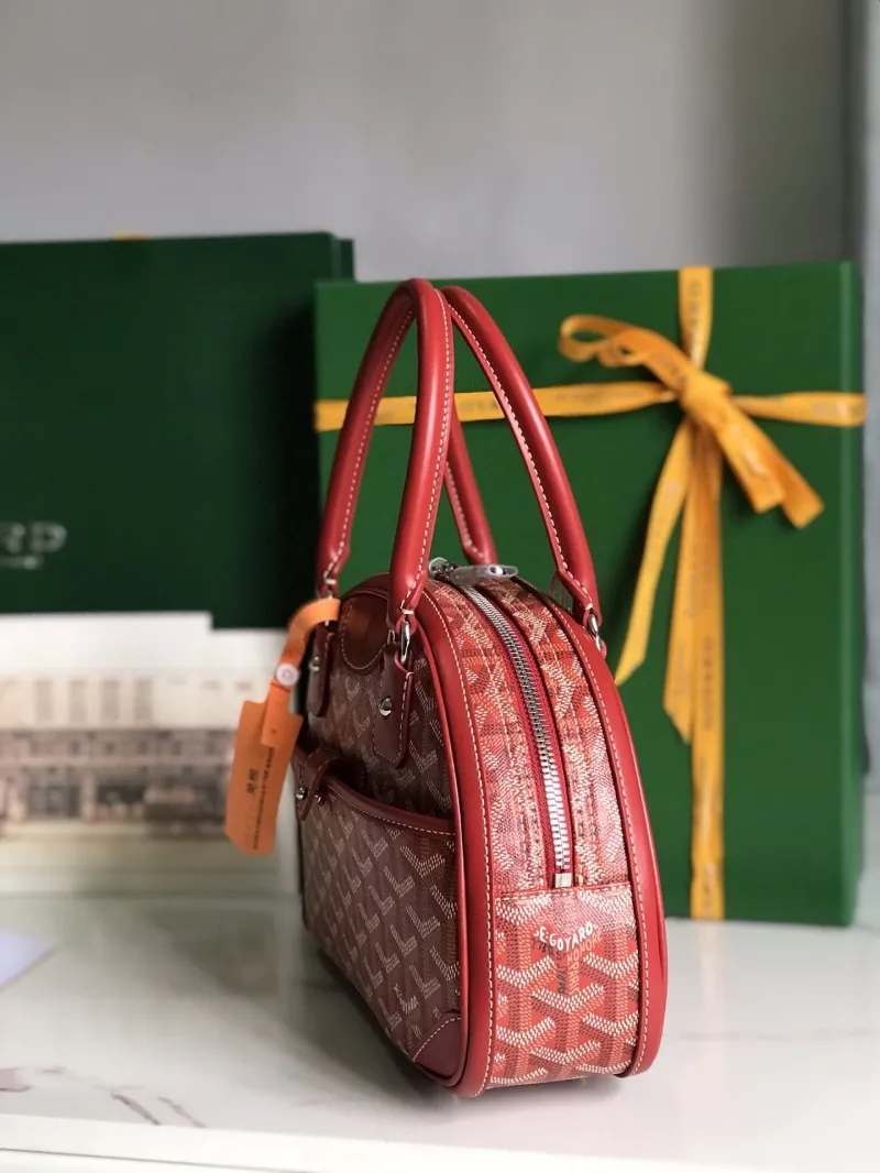 Alternative view of Goyard Red Top Handle Bag 73
