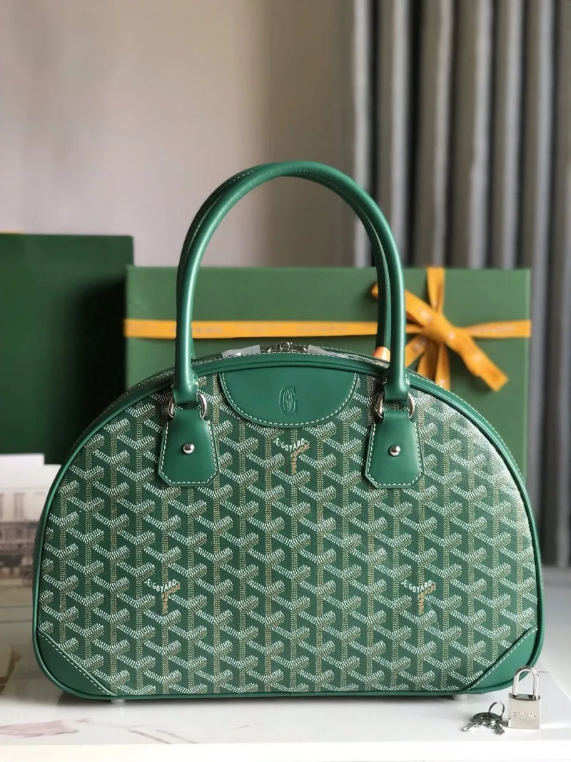 Goyard Green Top Handle Bag 74 - Image 3
