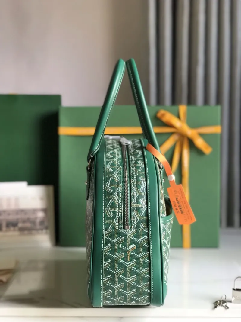 Goyard Green Top Handle Bag 74 - Image 4