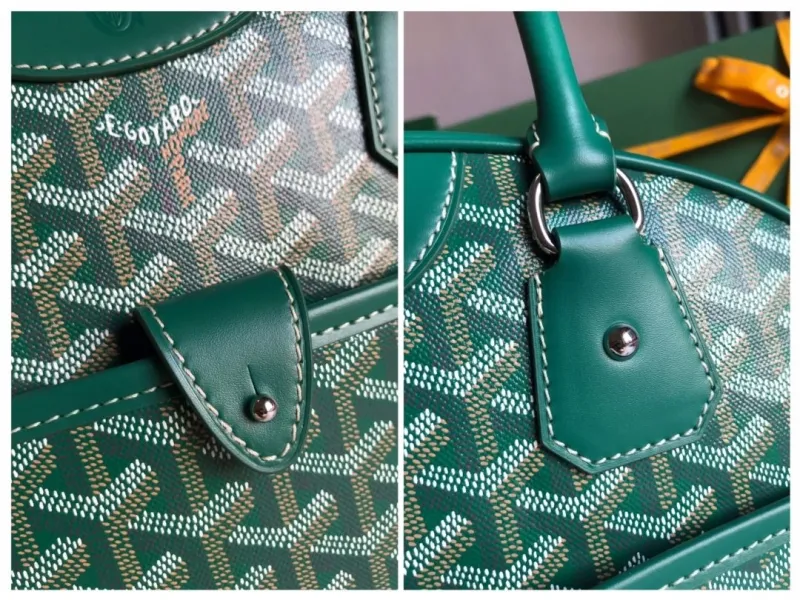 Goyard Green Top Handle Bag 74 - Image 5
