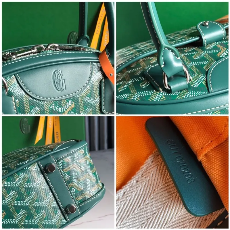 Goyard Green Top Handle Handbag - Image 4