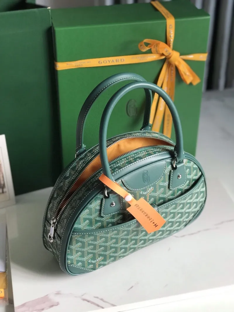 Goyard Green Top Handle Handbag - Image 8