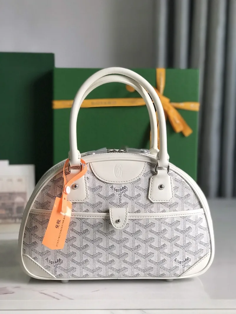 Goyard White Top Handle Bag