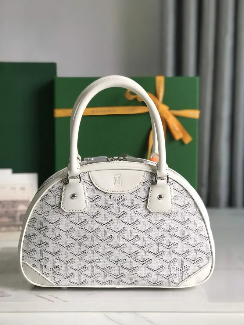 Goyard White Top Handle Bag - Image 3
