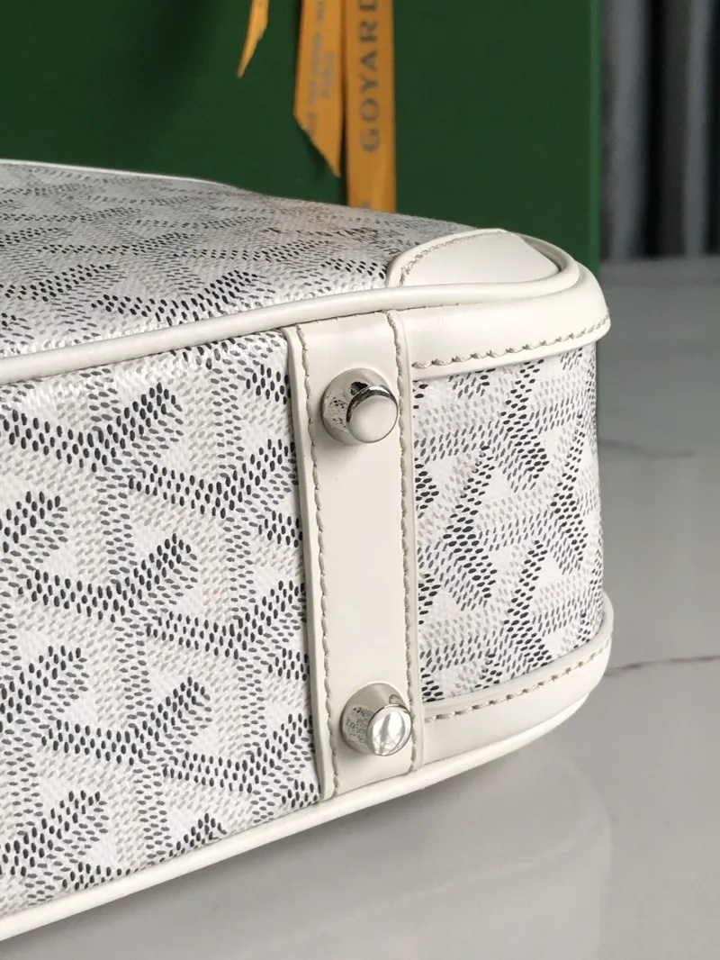 Goyard White Top Handle Bag - Image 7