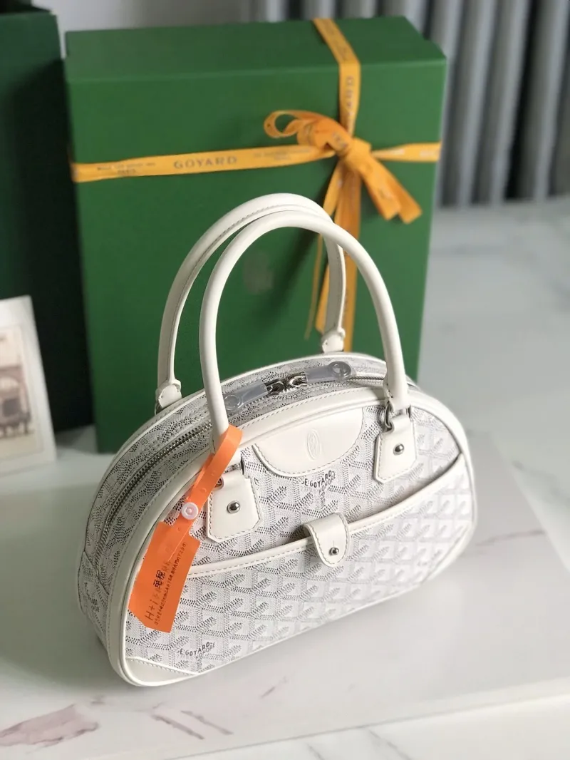 Goyard White Top Handle Bag - Image 8