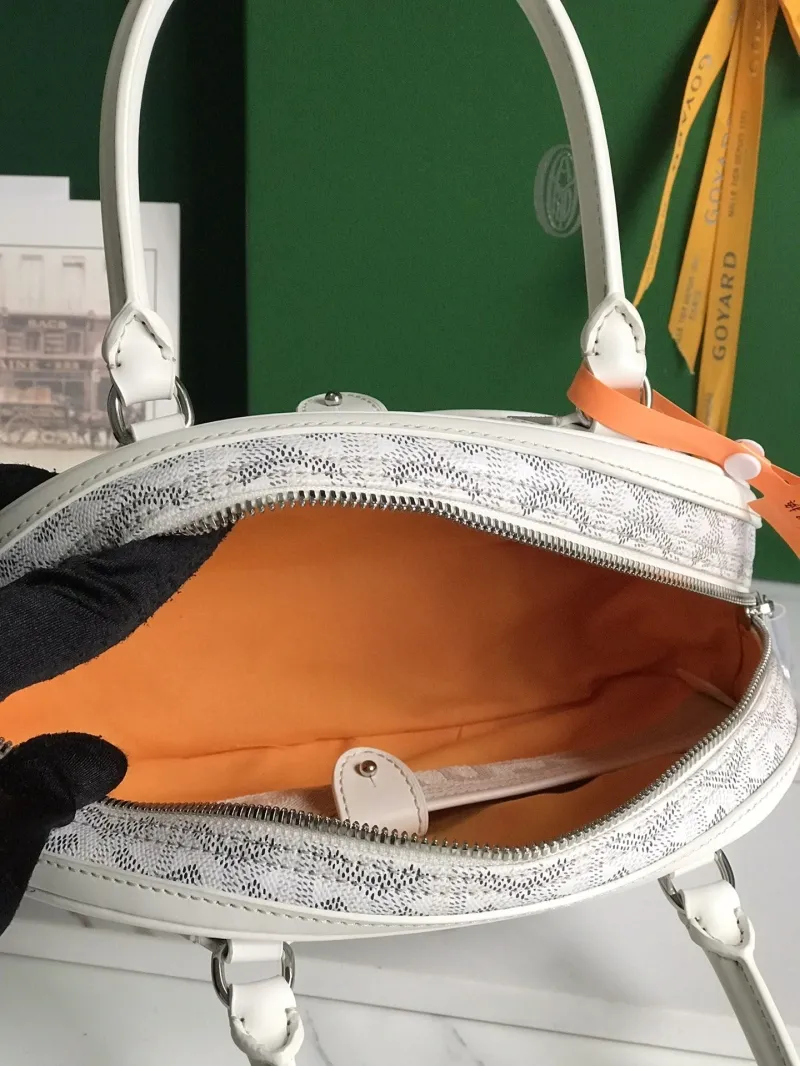 Goyard White Top Handle Bag - Image 9