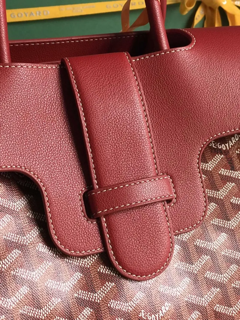 Goyard Red Top Handle Bag 82 - Image 4