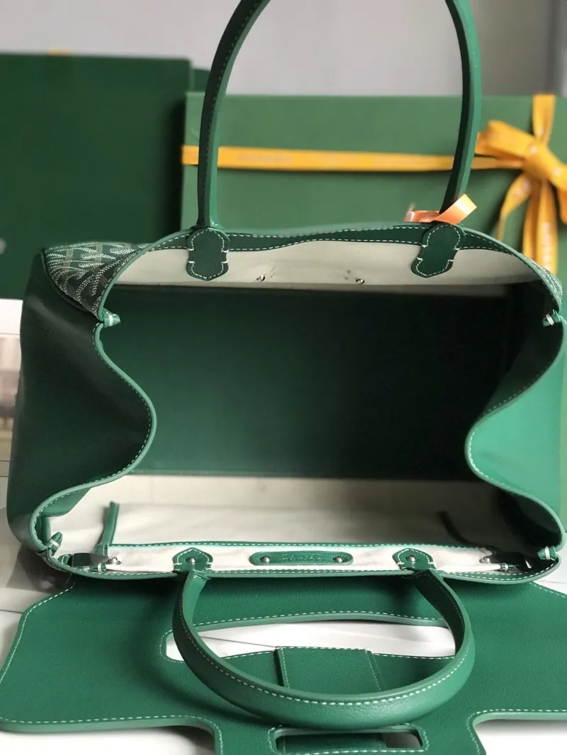 Goyard Green Top Handle Bag 86 - Image 9