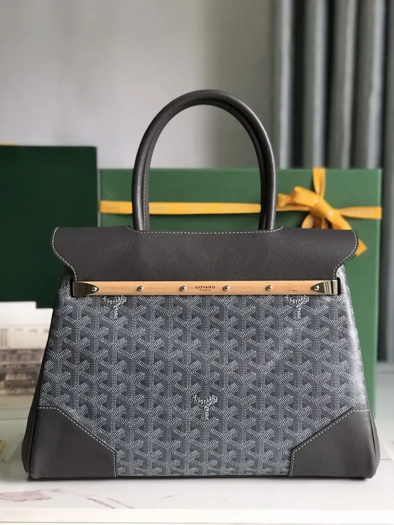 Goyard Dark Gray Top Handle Bag 88 - Image 3