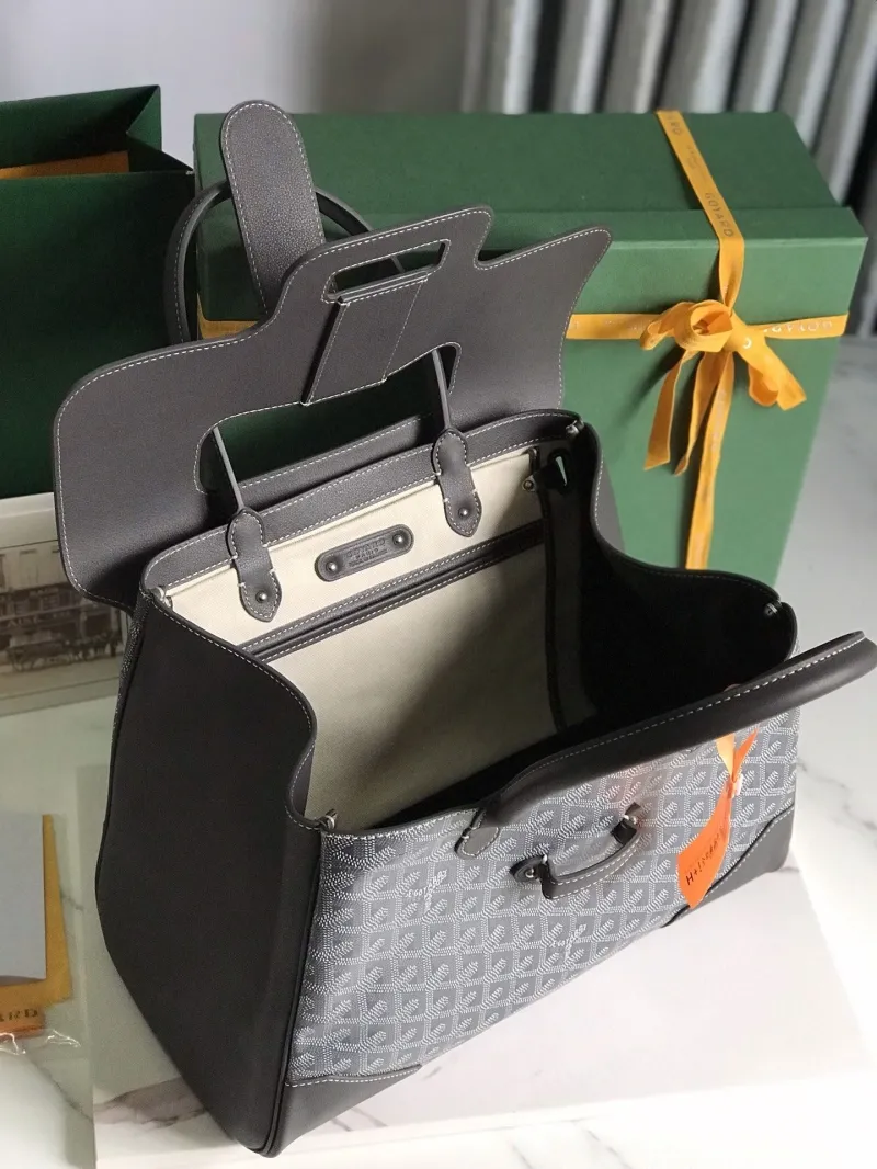 Goyard Dark Gray Top Handle Bag 88 - Image 9