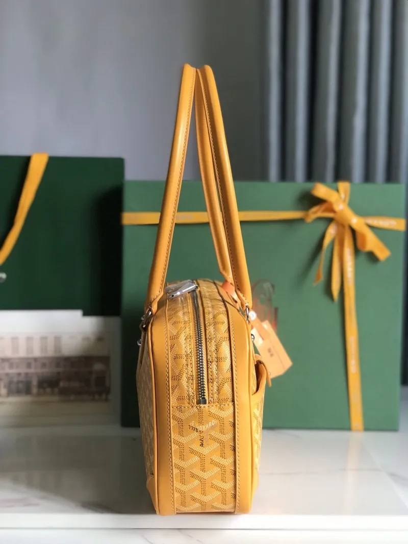 Goyard Yellow Top Handle Bag 105 - Image 3
