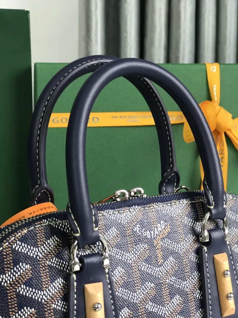 Goyard Navy Top Handle Bag 107 - Image 5