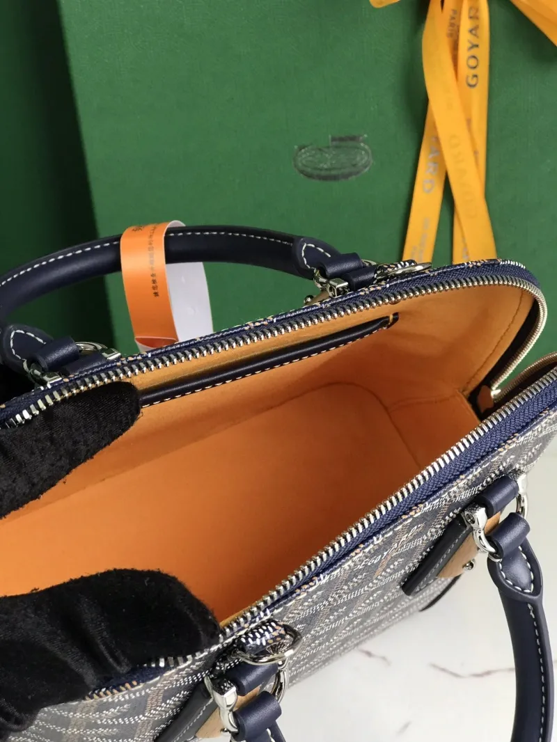 Goyard Navy Top Handle Bag 107 - Image 7