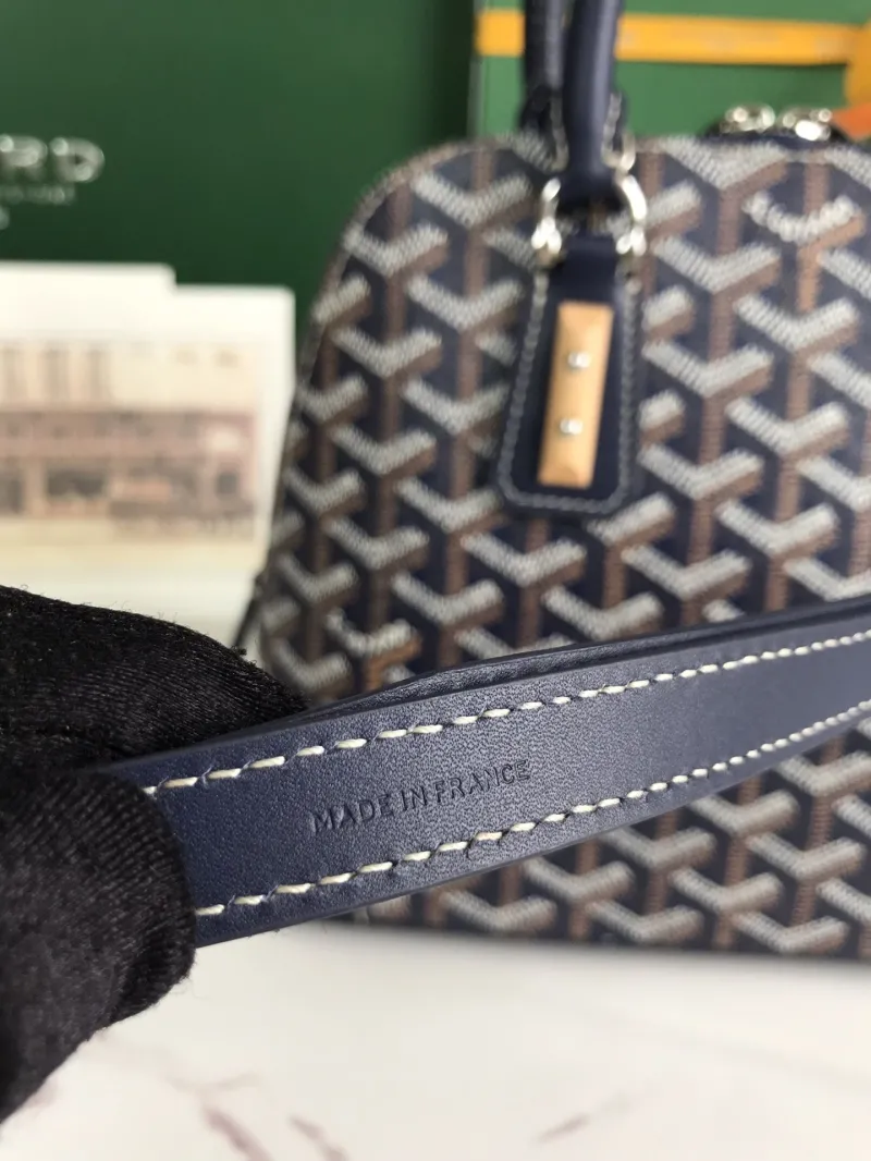 Goyard Navy Top Handle Bag 107 - Image 9