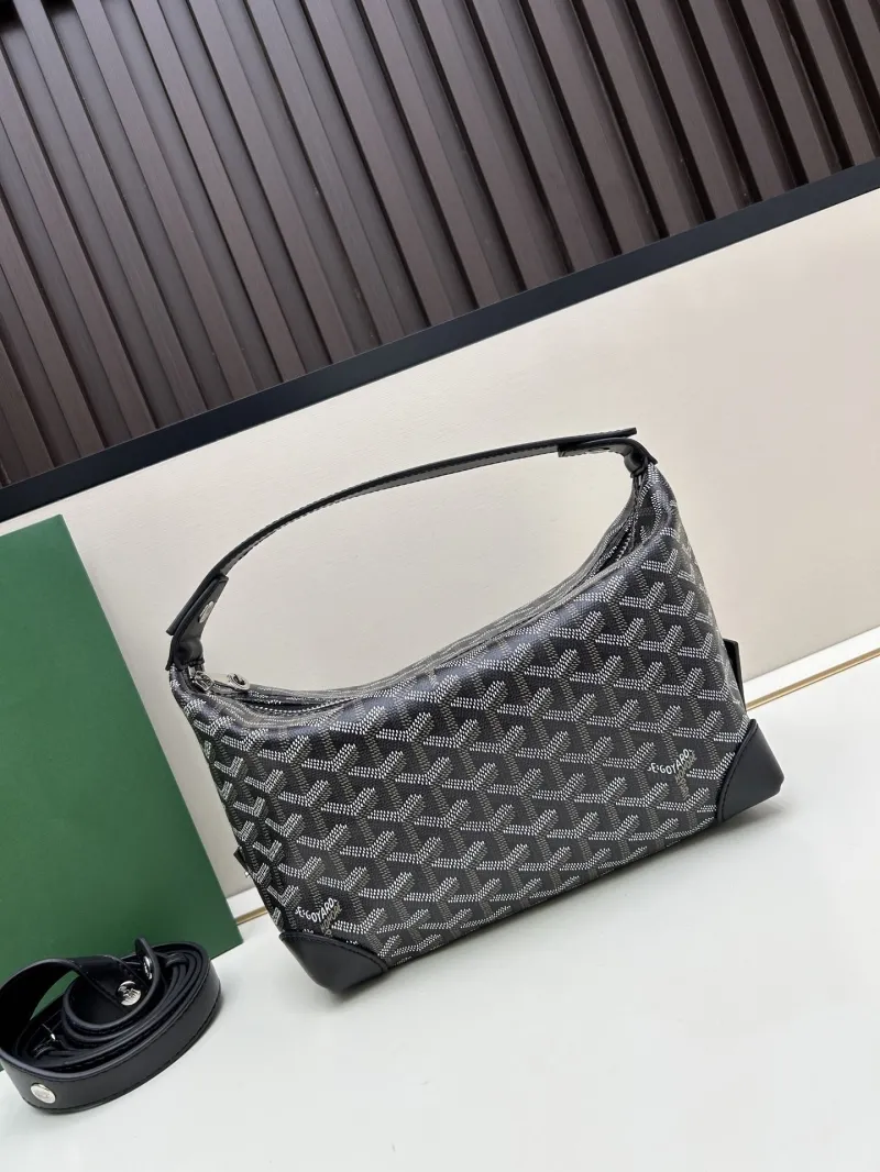 Goyard Black Hobo Shoulder Bag 2532 - Image 3