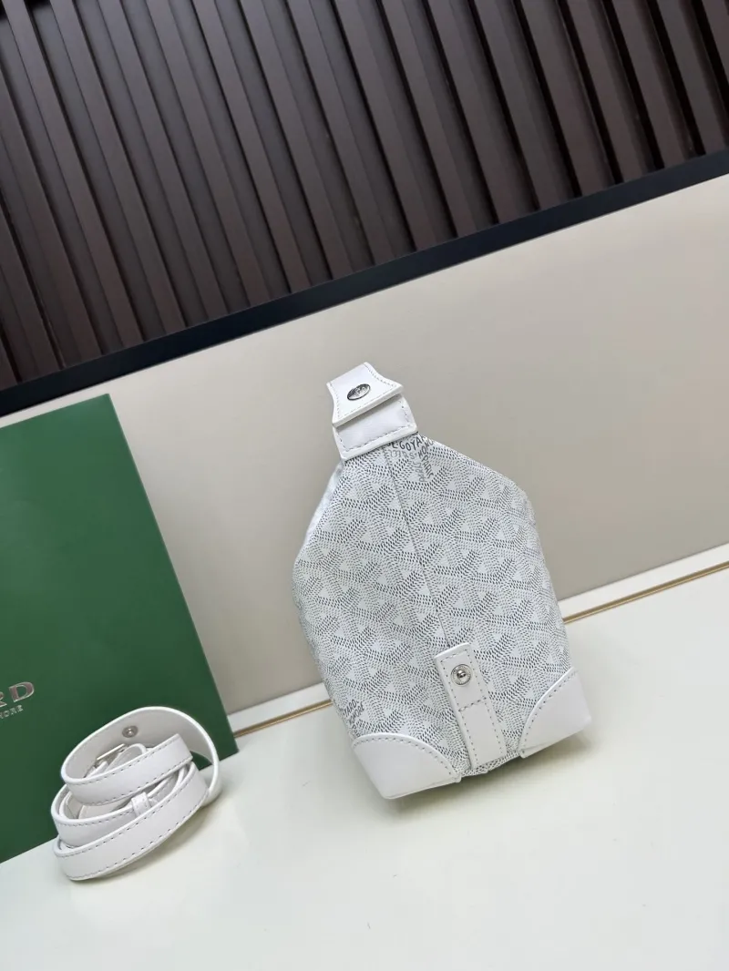 Alternative view of Goyard White Top Handle Hobo Bag 2532