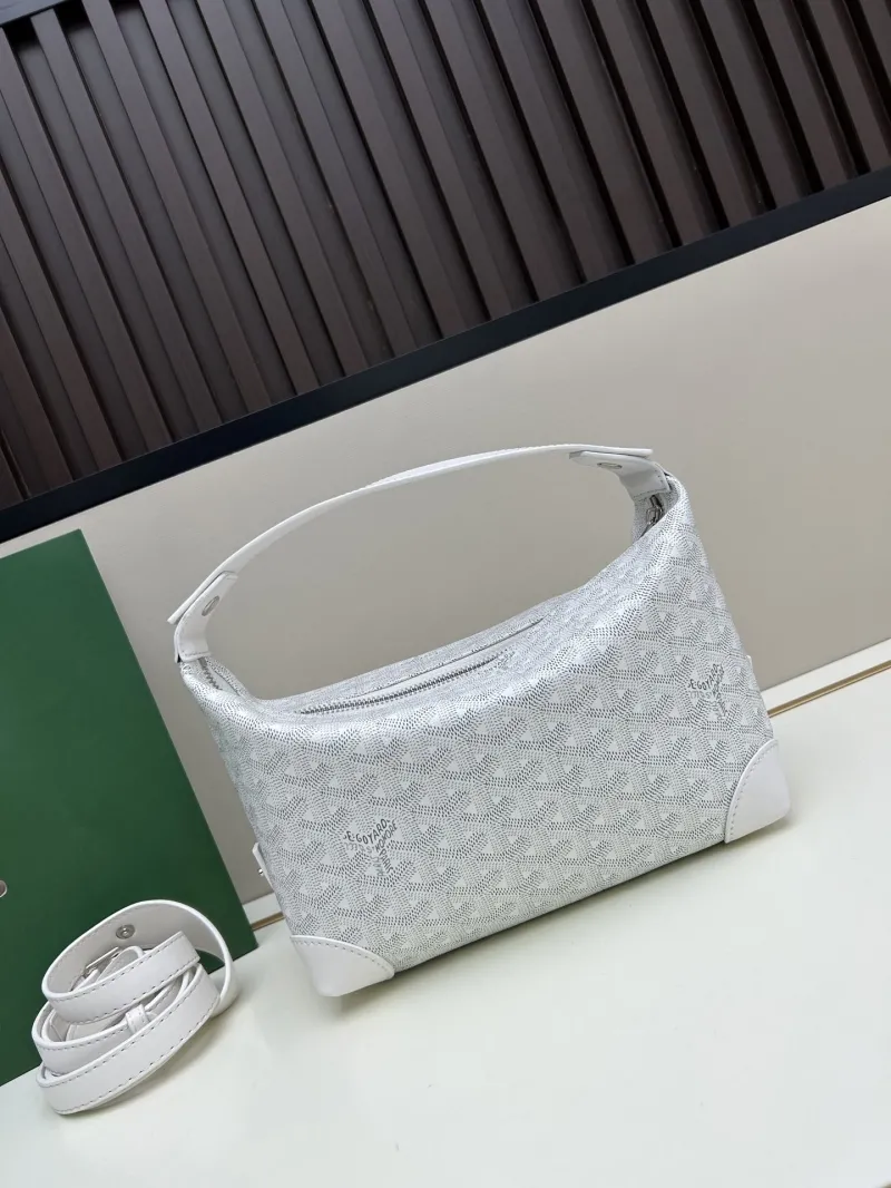 Goyard White Top Handle Hobo Bag 2532 - Image 3
