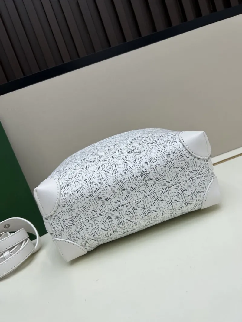 Goyard White Top Handle Hobo Bag 2532 - Image 5