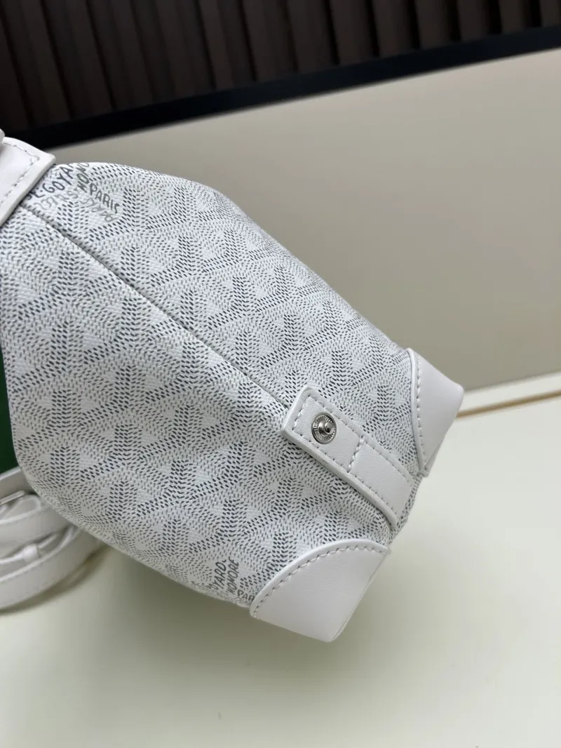 Goyard White Top Handle Hobo Bag 2532 - Image 6