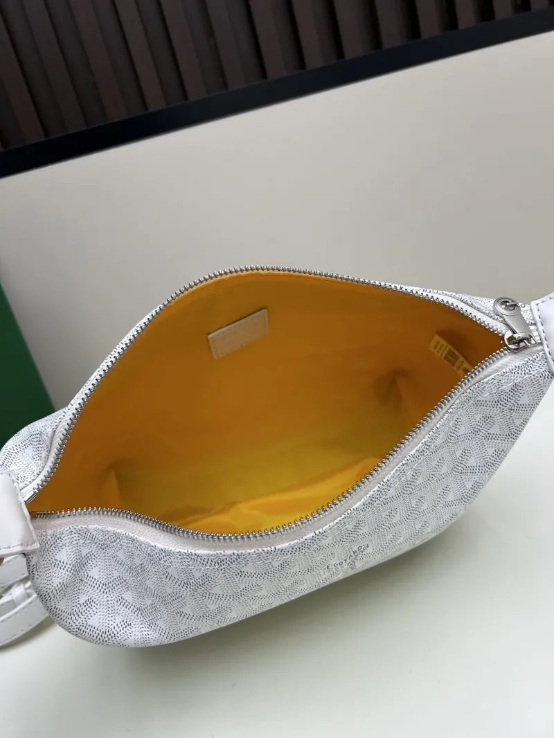 Goyard White Top Handle Hobo Bag 2532 - Image 7