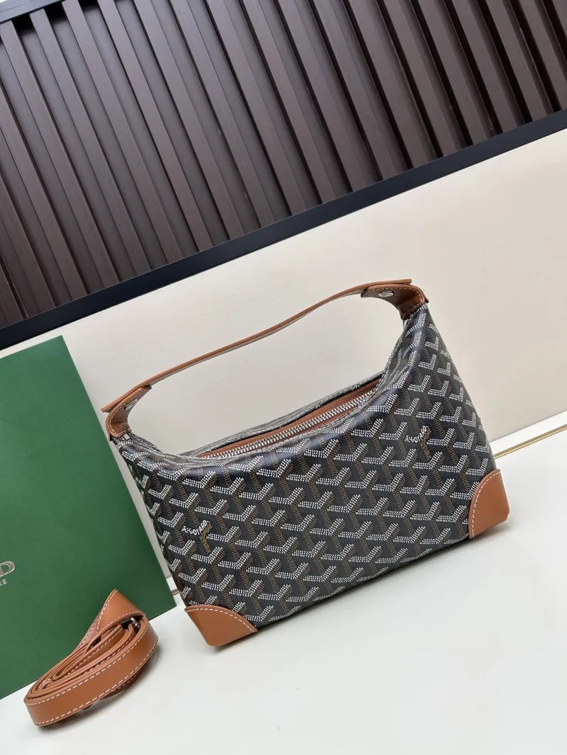Goyard Black Tan Hobo Shoulder Bag 2532 - Image 3