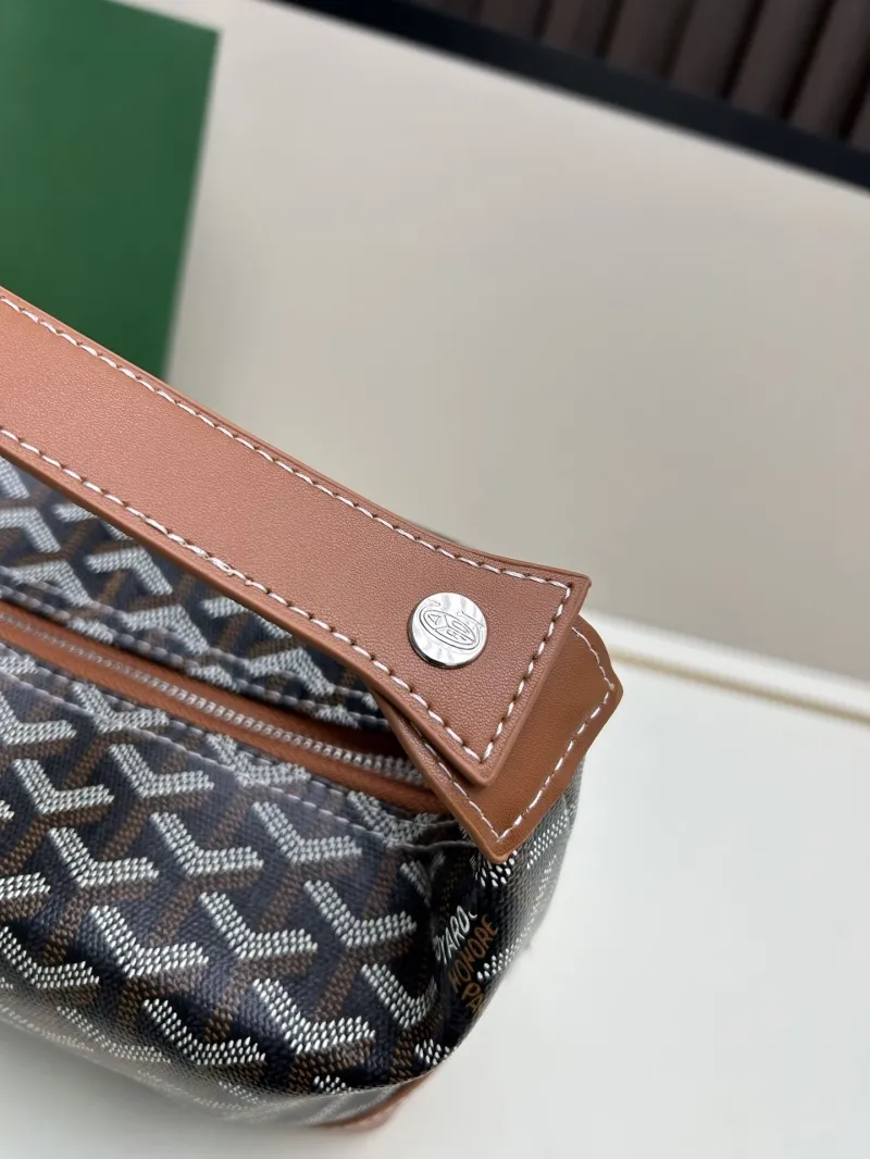 Goyard Black Tan Hobo Shoulder Bag 2532 - Image 5