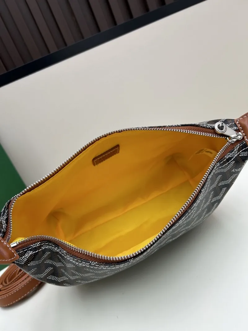 Goyard Black Tan Hobo Shoulder Bag 2532 - Image 6