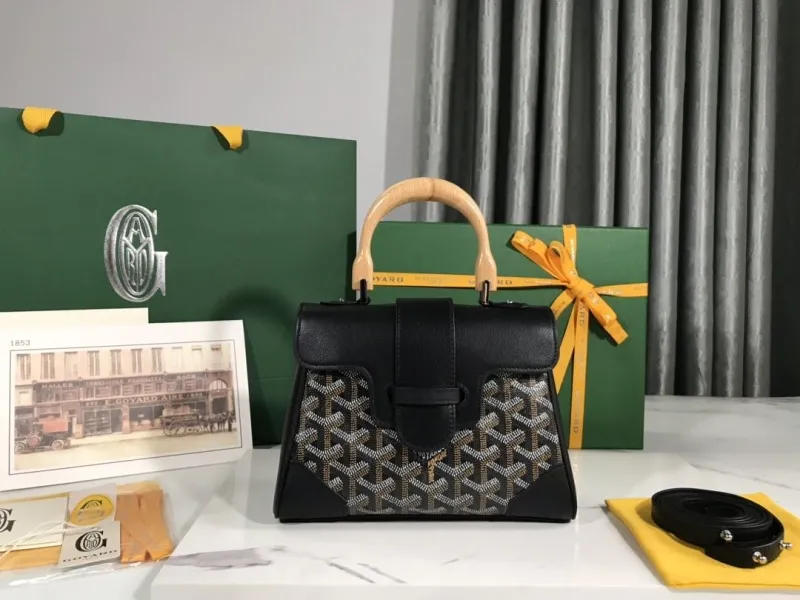 Goyard Black Top Handle Handbag 138