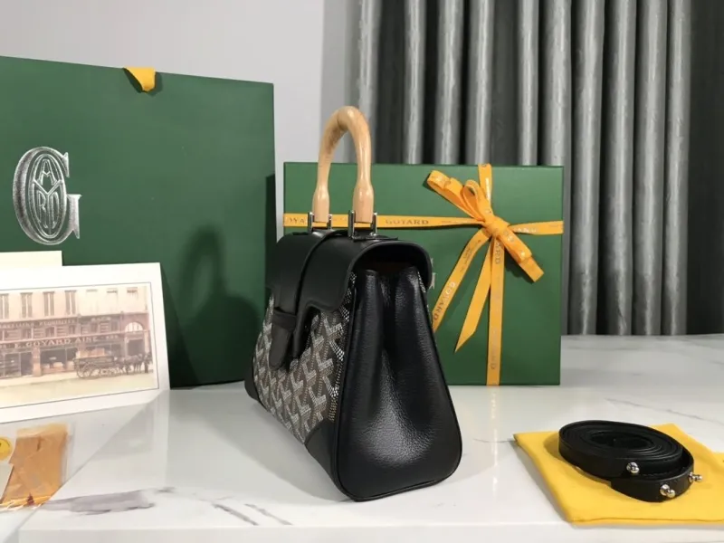 Alternative view of Goyard Black Top Handle Handbag 138