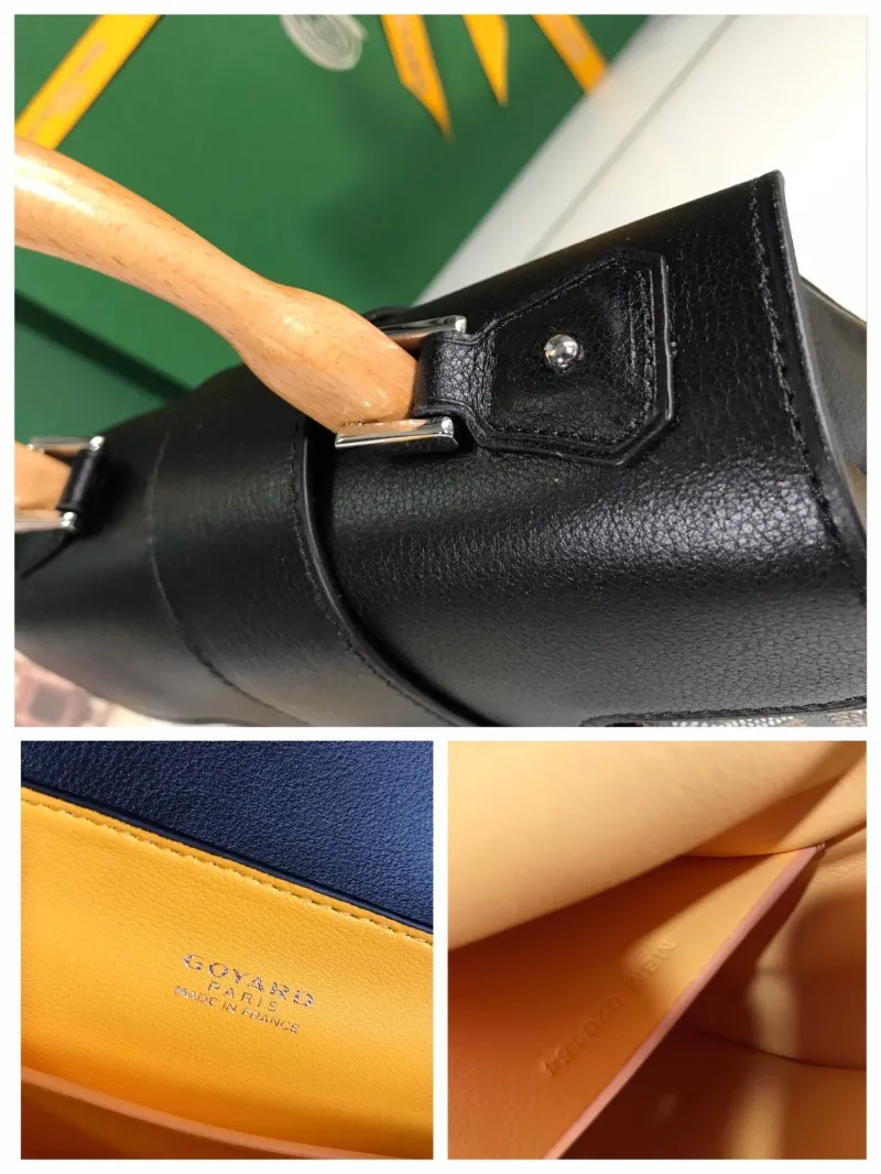 Goyard Black Top Handle Handbag 138 - Image 9