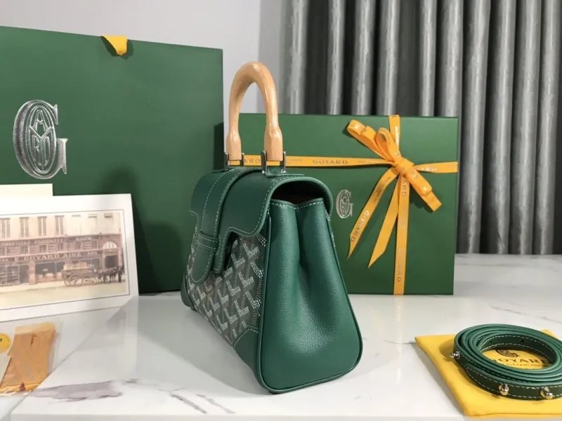Alternative view of Goyard Green Top Handle Bag 139