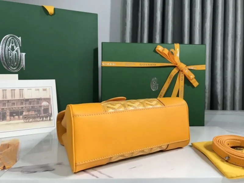 Goyard Yellow Top Handle Bag - Image 4