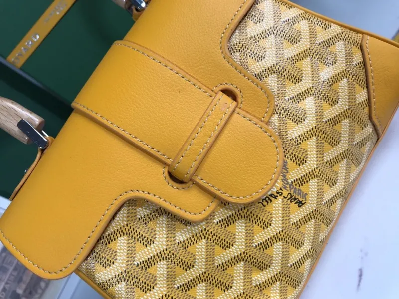 Goyard Yellow Top Handle Bag - Image 5